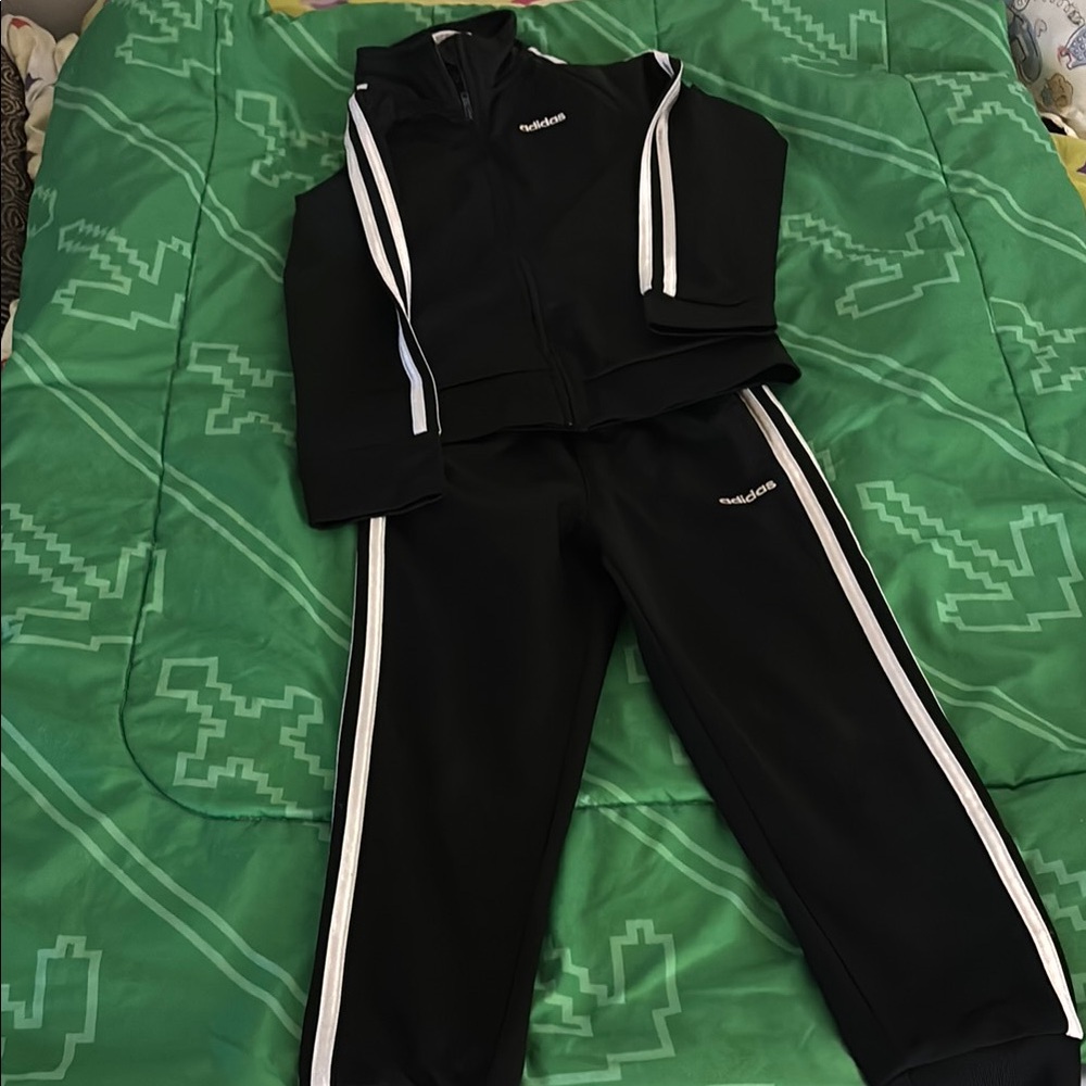 Adidas Kids Black and White Matching Set